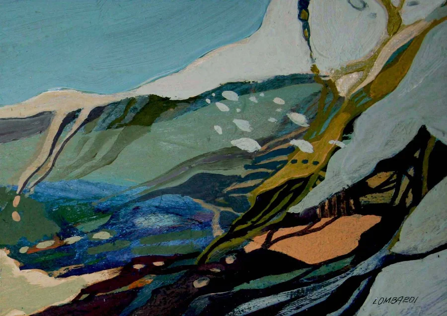 Le prime gelate, 1963 — Olio su compensato, 12 x 15 cm