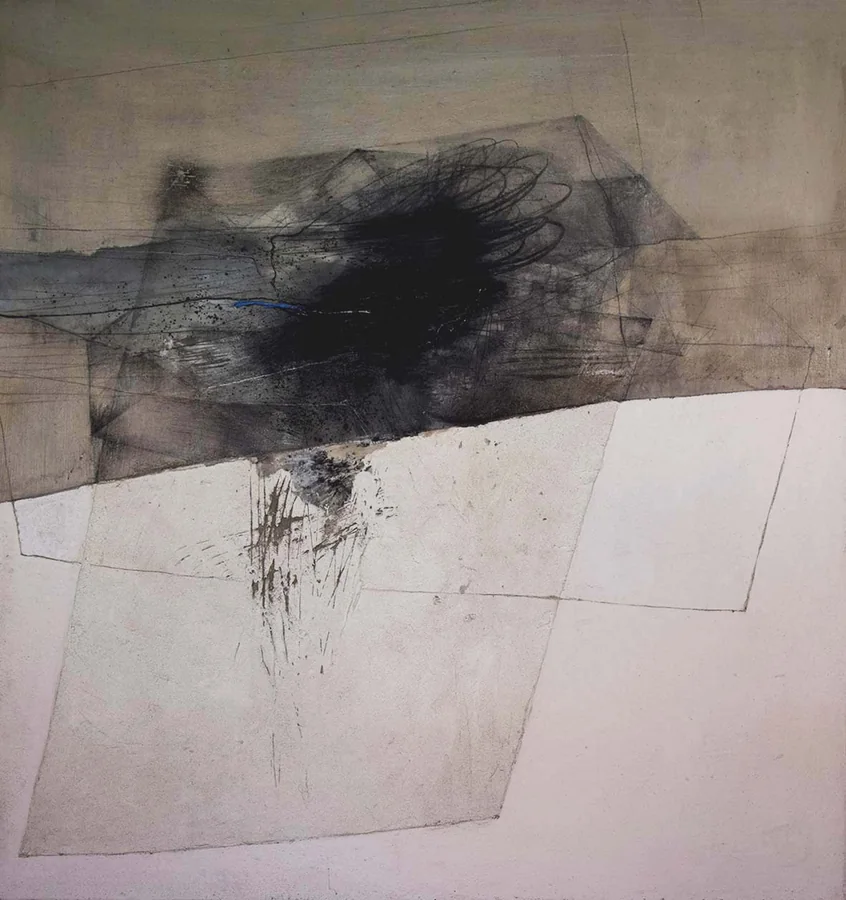 Esplosione n 3, 1988 — Tecnica mista su tela, 110 x 100 cm