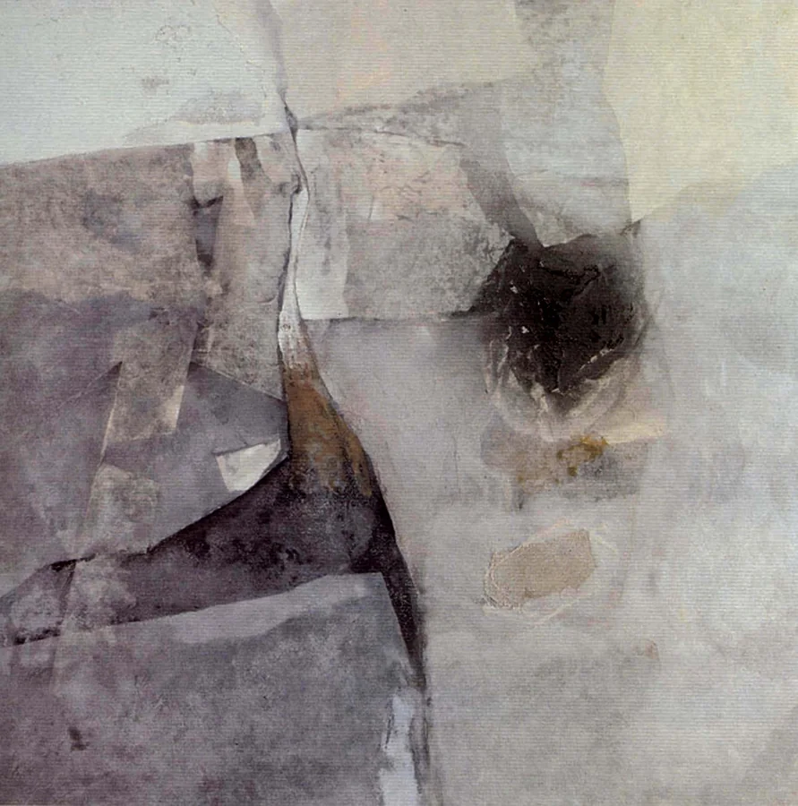 Abrasione, 1989 — Tecnica mista su tela, 100 x 100 cm