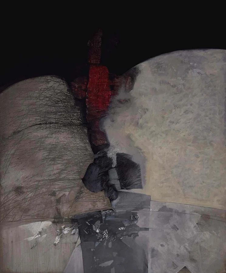 Germinazione, 1989 — Tecnica mista su tela, 150 x 120 cm