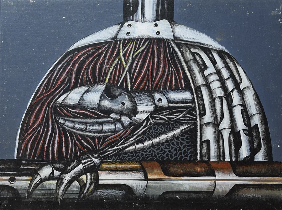 Incubatrice, 1974 — Acrilico su tela, 30 x 40 cm
